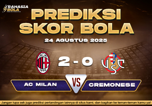 Prediksi Skor Bola AC Milan vs Cremonese 24 Agustus 2025