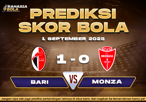 Prediksi Skor Bola Bari vs Monza 1 September 2025