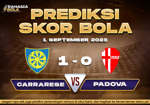 Prediksi Skor Bola Carrarese vs Padova 1 September 2025