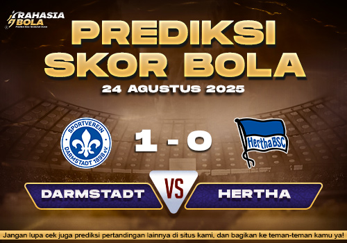 Prediksi Skor Bola Darmstadt vs Hertha Berlin 24 Agustus 2025