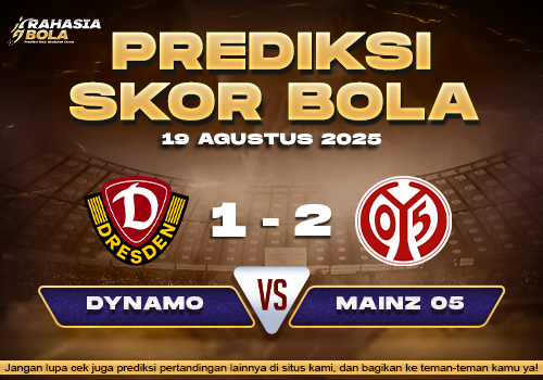 Prediksi Skor Bola Dynamo Dresden vs Mainz 19 Agustus 2025
