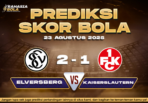 Prediksi Skor Bola Elversberg vs Kaiserslautern 23 Agustus 2025