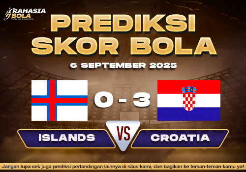 Prediksi Skor Bola Faroe Islands vs Croatia 6 September 2025