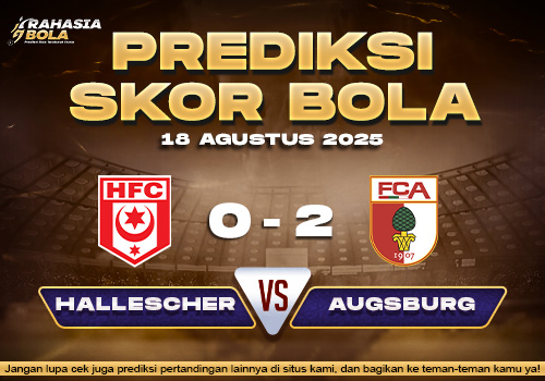Prediksi Skor Bola Hallescher vs Augsburg 18 Agustus 2025