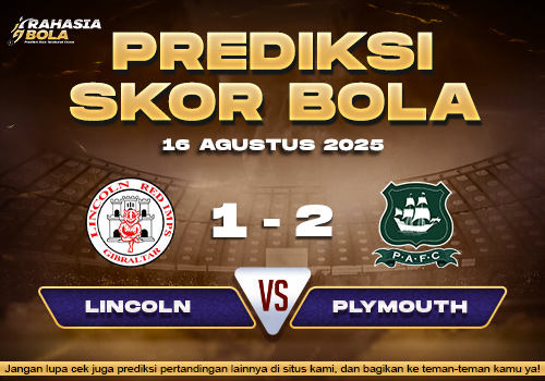 Prediksi Skor Bola Lincoln City vs Plymouth 16 Agustus 2025