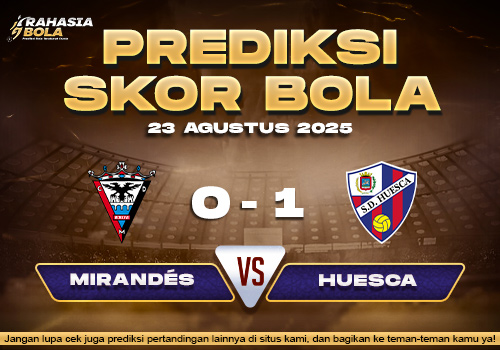 Prediksi Skor Bola Mirandes vs Huesca 23 Agustus 2025