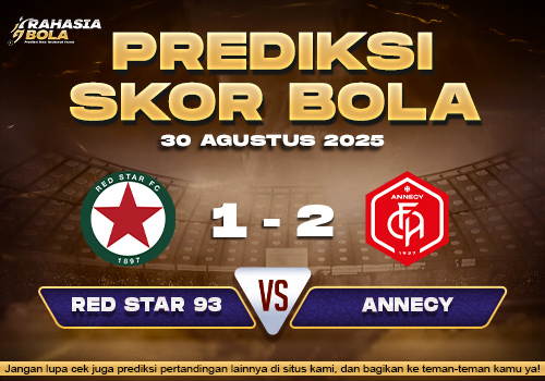 Prediksi Skor Bola Red Star 93 vs Annecy 30 Agustus 2025