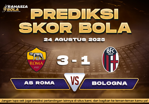 Prediksi Skor Bola Roma vs Bologna 24 Agustus 2025