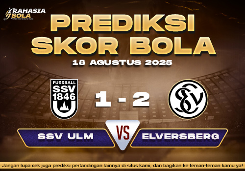 Prediksi Skor Bola SSV Ulm vs Elversberg 18 Agustus 2025