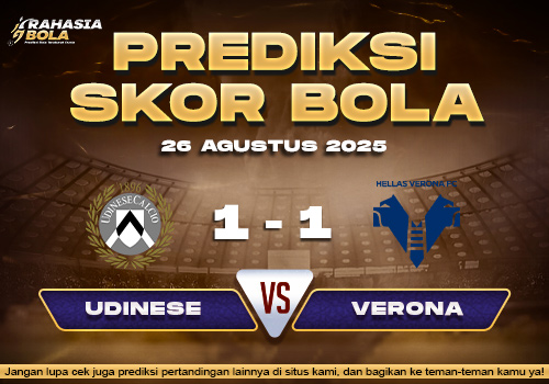 Prediksi Skor Bola Udinese vs Verona 26 Agustus 2025