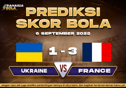 Prediksi Skor Bola Ukraine vs France 6 September 2025