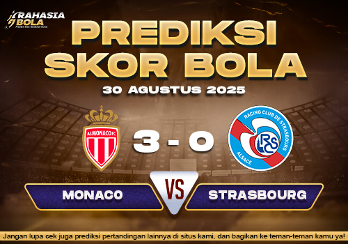 Prediksi Skor Bola Monaco vs Strasbourg 31 Agustus 2025