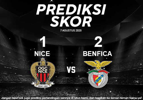 Prediksi Skor Nice VS Benfica