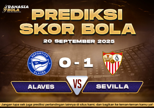 Prediksi Skor Bola Alaves vs Sevilla 21 September 2025