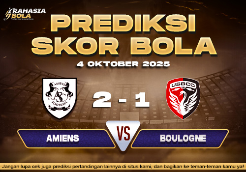 Prediksi Skor Bola Amiens vs Boulogne 04 Oktober 2025