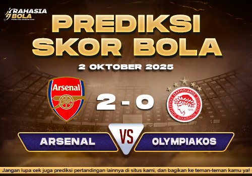 Prediksi Skor Bola Arsenal vs Olympiakos Piraeus 2 Oktober 2025