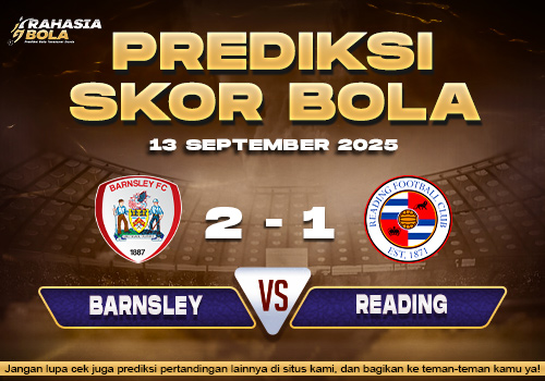 Prediksi Skor Bola Barnsley vs Reading 13 September 2025