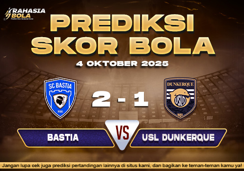 Prediksi Skor Bola Bastia vs USL Dunkerque 04 Oktober 2025