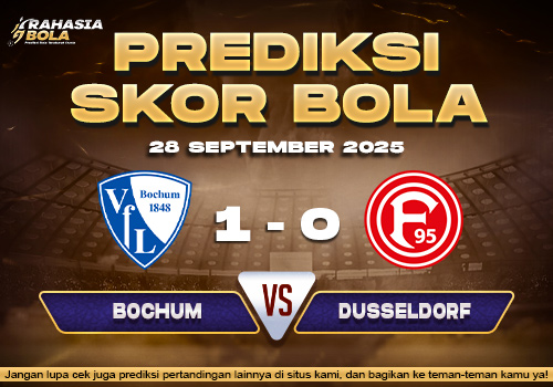 Prediksi Skor Bola Bochum vs Dusseldorf 28 September 2025