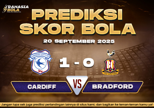 Prediksi Skor Bola Cardiff vs Bradford City 20 September 2025