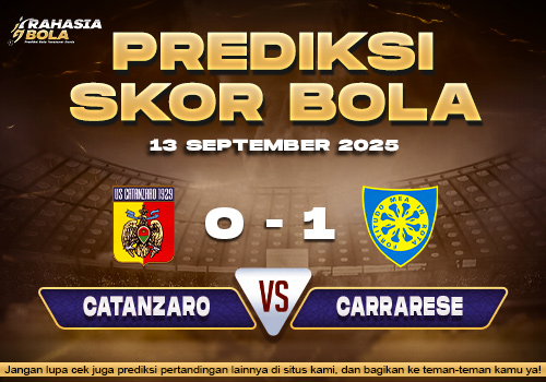 Prediksi Skor Bola Catanzaro vs Carrarese 13 September 2025