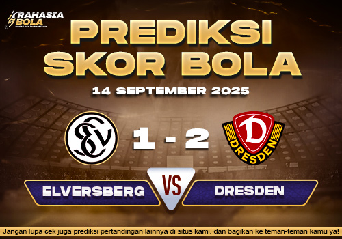 Prediksi Skor Bola Elversberg vs Dynamo Dresden 14 September 2025