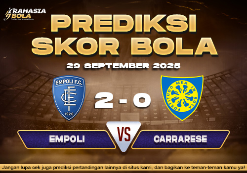 Prediksi Skor Bola Empoli vs Carrarese 29 September 2025