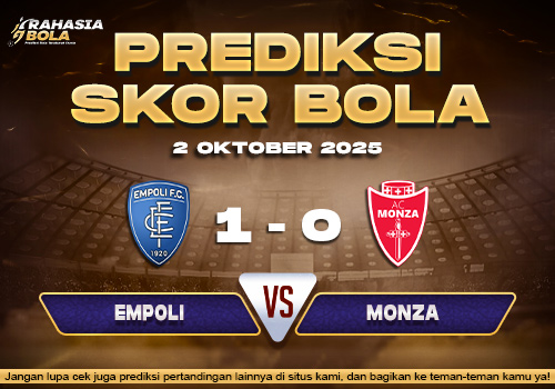 Prediksi Skor Bola Empoli vs Monza 02 Oktober 2025