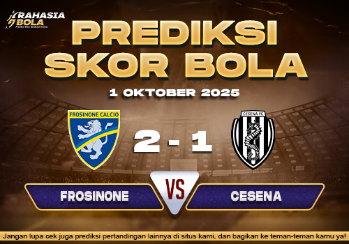 Prediksi Skor Bola Frosinone vs Cesena 01 Oktober 2025