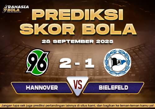 Prediksi Skor Bola Hannover vs Bielefeld 28 September 2025