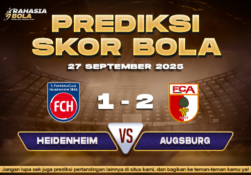 Prediksi Skor Bola Heidenheim vs Augsburg 27 September 2025