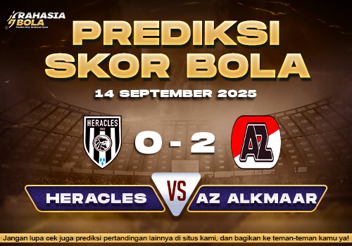 Prediksi Skor Bola Heracles vs AZ Alkmaar 14 September 2025