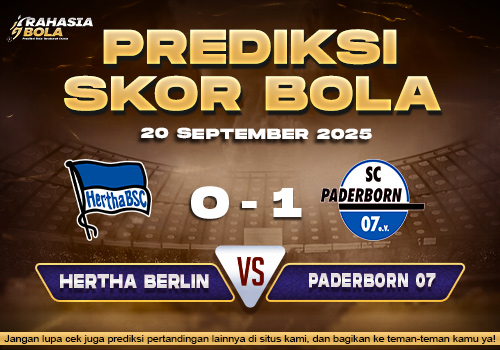 Prediksi Skor Bola Hertha Berlin vs Paderborn 20 September 2025