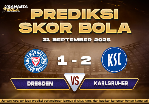 Prediksi Skor Bola Holstein Kiel vs Karlsruher 21 September 2025
