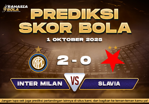 Prediksi Skor Bola Inter Milan vs Slavia Prague 1 Oktober 2025