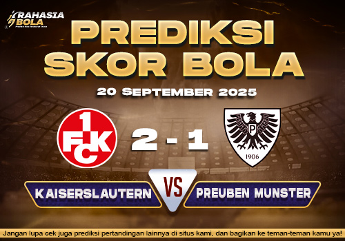 Prediksi Skor Bola Kaiserslautern vs Preuben 20 September 2025