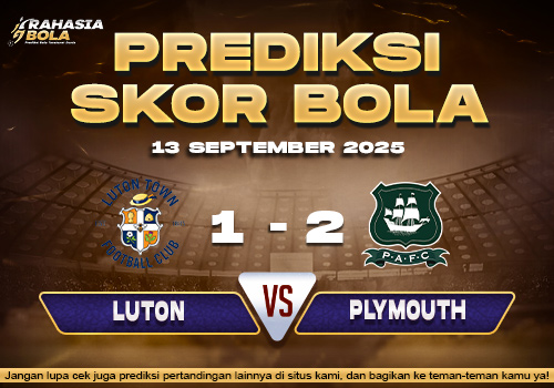 Prediksi Skor Bola Luton vs Plymouth 13 September 2025