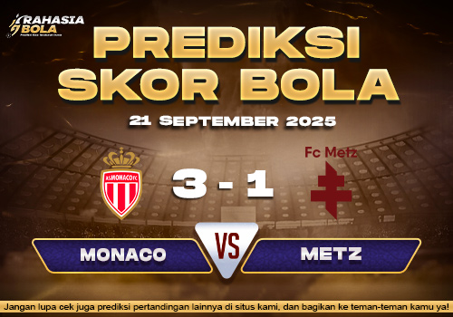 Prediksi Skor Bola Monaco vs Metz 21 September 2025