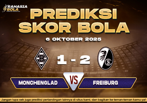 Prediksi Skor Bola Monchengladbach vs Freiburg 06 Oktober 2025