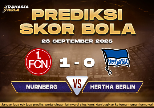 Prediksi Skor Bola Nurnberg vs Hertha Berlin 28 September 2025