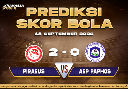 Prediksi Skor Bola Olympiakos Piraeus vs AEP Paphos 18 September 2025