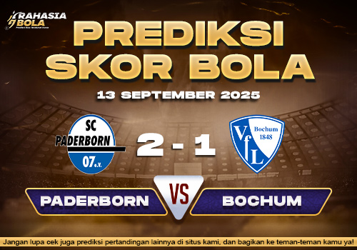 Prediksi Skor Bola Paderborn 07 vs Bochum 13 September 2025