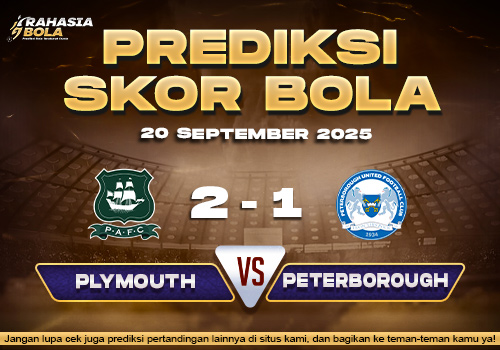 Prediksi Skor Bola Plymouth vs Peterborough 20 September 2025