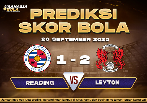 Prediksi Skor Bola Reading vs Leyton Orient 20 September 2025