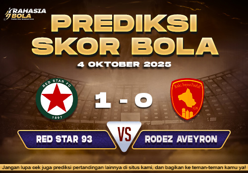 Prediksi Skor Bola Red Star 93 vs Rodez Aveyron 04 Oktober 2025