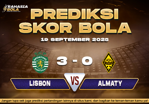 Prediksi Skor Bola Sporting Lisbon vs Kairat Almaty 19 September 2025