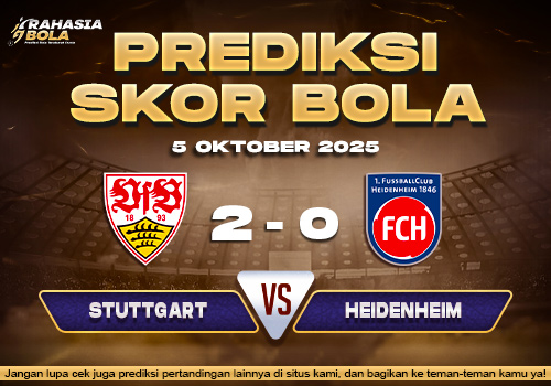 Prediksi Skor Bola Stuttgart vs Heidenheim 05 Oktober 2025
