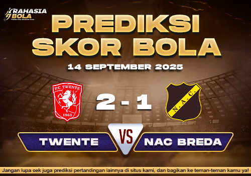 Prediksi Skor Bola Twente vs NAC Breda 14 September 2025