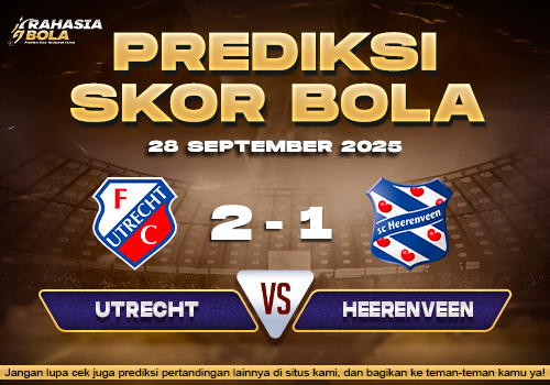 Prediksi Skor Bola Utrecht vs Heerenveen 28 September 2025