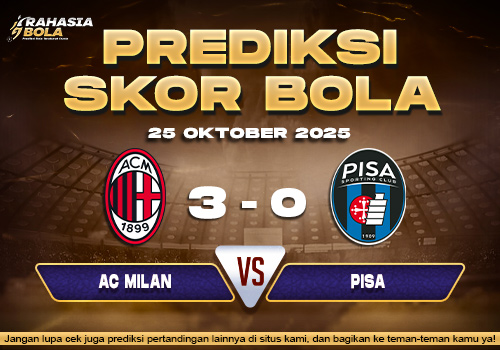 Prediksi Skor Bola AC Milan vs Pisa 25 Oktober 2025